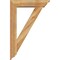 Ekena Millwork Traditional Traditional Rough Sawn Bracket w/ Offset Brace, Western Red Cedar, 6"W x 24"D x 36"H BKT0604X24X36TRA01RWR - alternate 2